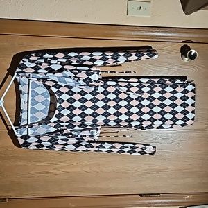 2pc size medium dress with shawl